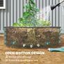 Set of Two 181 x 93cm Steel Planters - Green Image 7