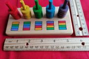 Wooden Coloured Loops Puzzle