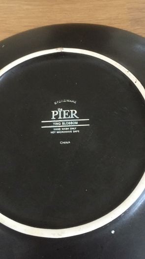 Pier 1 ...  Ceramic Stoneware Dinner Setting/... 3 Piece Setting  ..  (1) Soup/Cereal Bowl, (1) Side Plate, (1) Dinner Plate ..... (Have 2 Sets in Total at 14.00each Set)