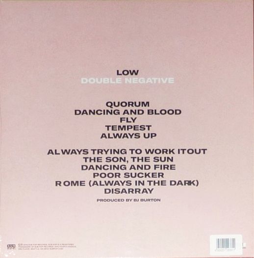 Low - Double Negative Limited Edition White Vinyl LP