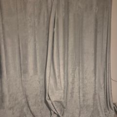 green blackout curtains