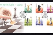 2004 Jersey Jersey Festivals (1st issue) Centenary British Chess Feder Commemorative Stamp First Day Cover (FDC)