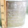Vintage English Breakfast Tea  Engraved Round Silver Plated Container Image 8