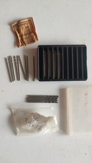 Lot of 48 USSR Metric Twist Drill Bits Set 1mm-40pcs 1.2mm-8pcs HSS