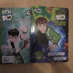 Ben 10 Alien force jigsaw book (complete) & colouring book