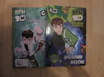 Ben 10 Alien force jigsaw book (complete) & colouring book