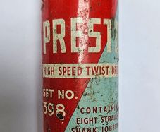 Vintage Presto Drill Bit Tin - Vintage Tool Tin