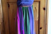 South Ladies Multicoloured Silk one shoulder dress size 12 includes postage