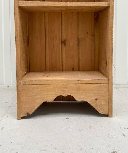 Vintage Pine Heart Motif Book Shelf