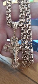 14ct Garibaldi chain with cross