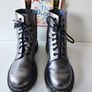 Dr martens 1460 8 hole chrome metallic lace up ankle patent boots UK5 EU38 US7 Image 2