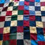 Antique patchwork quilt throw Image 2