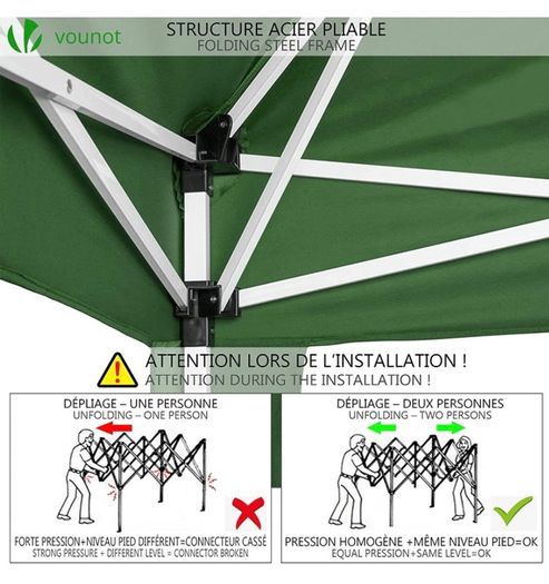 3x3m Pop Up Gazebo with 4 Leg Weight Bags, Folding Party Tent for Garden Outdoor, Green (FREE POSTAGE)