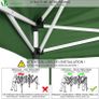 3x3m Pop Up Gazebo with 4 Leg Weight Bags, Folding Party Tent for Garden Outdoor, Green (FREE POSTAGE) Image 3