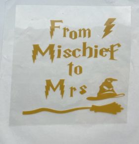 Harry Potter themed DIY iron on decals