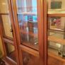 Solid wood and toughened glass display cabnet Image 4