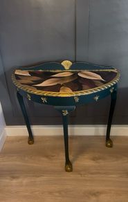 SALE!Renewed console table half moon