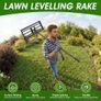 Lawn Leveling Rake  Level Your Lawn 3X Faster, 43x25cm,Perfect Weight Balance, Heavy Duty Gardening Tools with Adjustable Handle, Not Too Heavy,Not Too Small,Easy for Soil & Sand Spreading for Garden Image 6