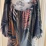 Witchery Palm Print Off Shoulder Top - Size M Image 3