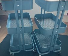 2 IKEA RASKOG Storage Trolleys