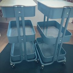 2 IKEA RASKOG Storage Trolleys