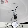 F-Bike, bicycle trainer, home trainer, foldable fitness bike, integrated training computer, hand pulse sensors, foldable, 8 resistance levels (FREE POSTAGE) Image 4
