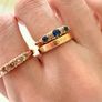 Antique Sapphire and Diamonds 18k gold ring Image 2