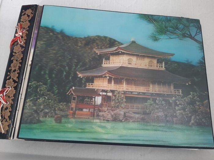 large musical photo alumb Japanese wooden