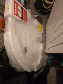 shower quadrant new plus glass enclosure and shower trap