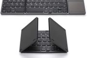 Foldable Bluetooth Keyboard, Pocket Size Portable Mini BT Wireless Keyboard with Touchpad for Android, Windows, PC, Tablet, with Rechargeable Li-ion Battery