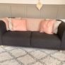 Ikea Viskafors two seater grey sofa Image 2