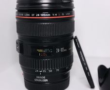 Canon EF 24-105mm f/4L lens with UV Filter protector