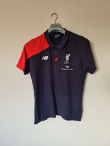 New balance Liverpool Polo shirt Size large ptp 22" in good condition