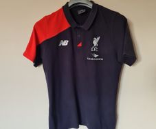New balance Liverpool Polo shirt Size large ptp 22" in good condition