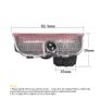 2x LED Car Door Interior Welcome Warning Light For VW Touareg 7P Golf 5 6 7 Jetta MK5 MK6 MK7 Passat B6 B7 B8 B9 Arteon CC EOS Image 2