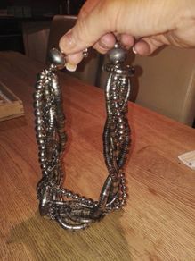 Metallic Grey Necklace