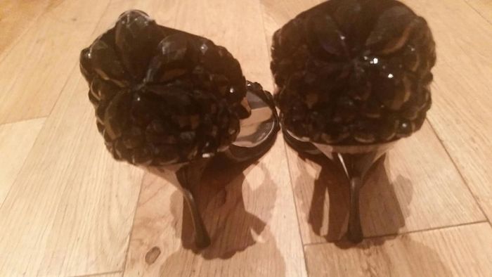 Dune black jewel heels