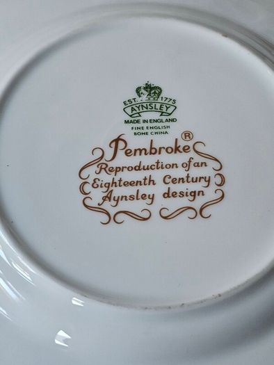 Aynsley PEMBROKE Cake Plates and Server Set