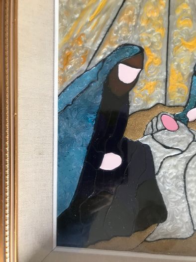 Double Framed Glass Painting