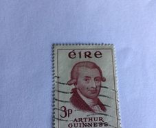 Rare 1959 Irish stamp - Arthur Guinness