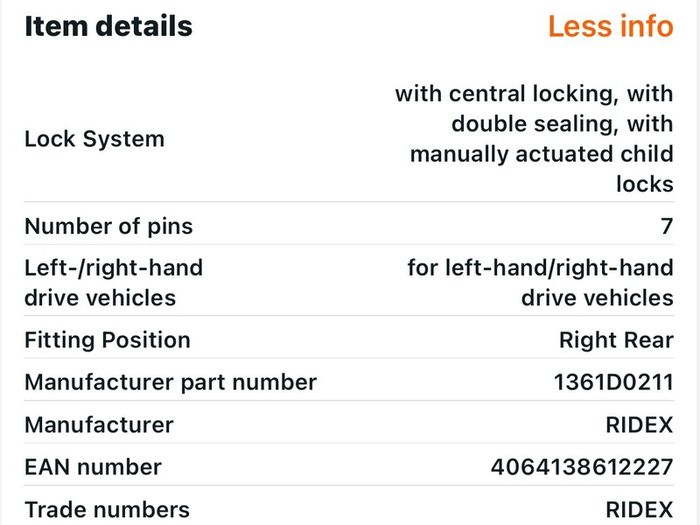 Ridex Door Lock