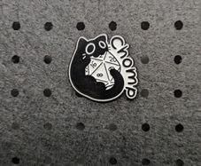 d&d cat enamel pin