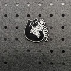 d&d cat enamel pin