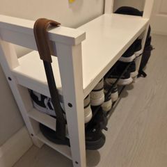 Bench with shoes storage