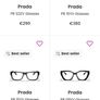 Genuine PRADA unisex eye glasses Image 3