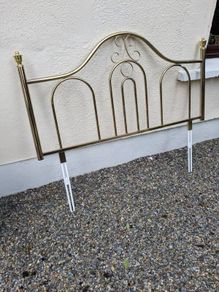 Brass Double bed headboard.