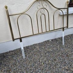Brass Double bed headboard.