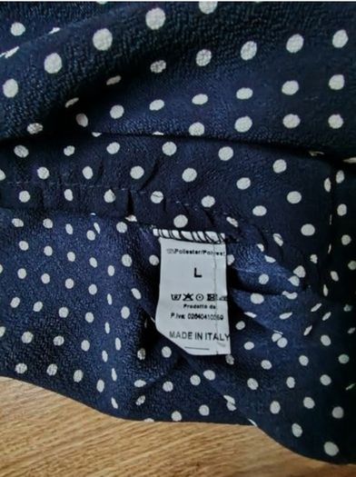 Navy Polka Dot Dress  Size 12