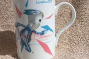 LONDON PARALYMPIC GAMES 2012 (30th Olympiad) - a scarce merchandise mug featuring mascot Mandeville with official logo &amp; hologram logo label.