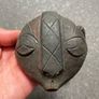 Small Tribal Art Pottery Mask African Ceramic Wall Decor Image 10